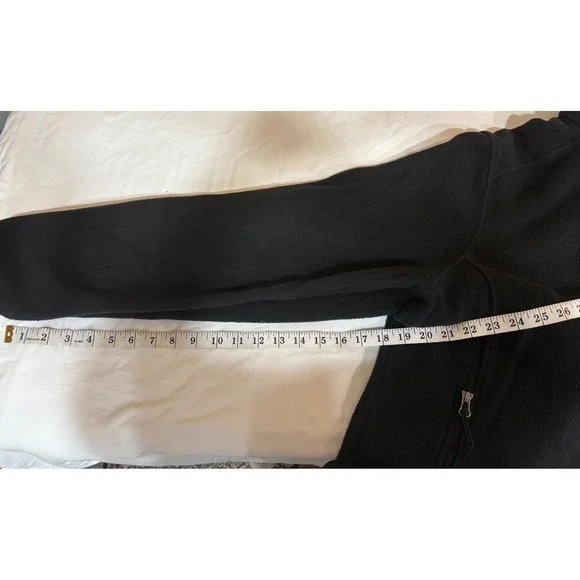 L.L. Bean Jacket Mens Medium Black Polartec Fleece Full Zip Pockets Outdoor - Picture 5 of 8